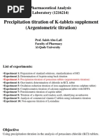 Understanding Argentometric Titration | PDF | Titration | Chemistry