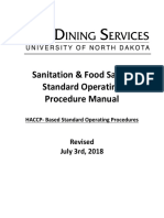 Sanitation and Food Safety Manual Standard Operating Procedures 7-3-18