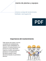 Importancia y Ventajas Del Mantenimiento