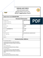 AFCAT Application Form Preview