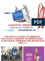 Marketingu Shërbimeve Prof - Asst. Dr. Ali Ismajli