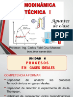 Unidad 6 Procesos en Gases Ideales