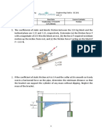 Unaizah College of Engineering Qassim University Engineering Statics GE 201 HW - 9