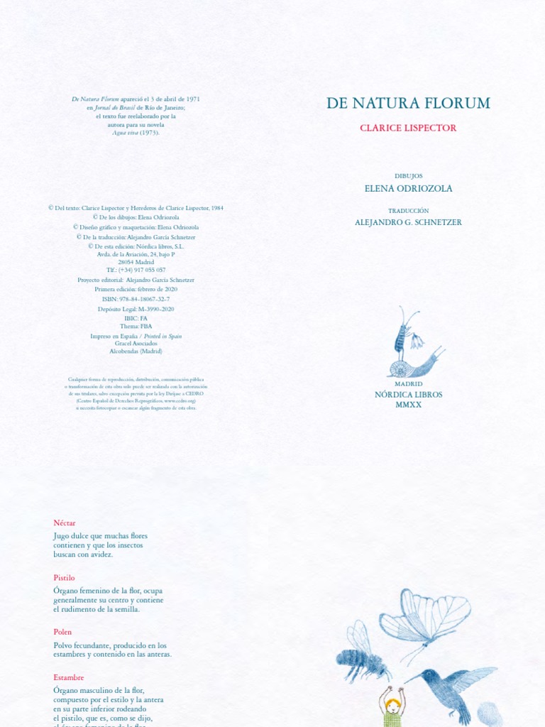De Natura Florum Primeras PDF Flores Reproducción de plantas