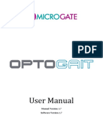 Microgate Optogait Handleiding