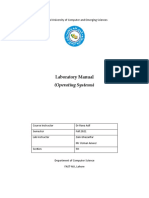 Laboratory Manual: (Operating Systems)