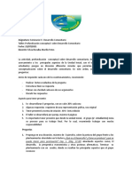 Taller - Evaluación Primer Corte DESARROLLO COMUNITARIO