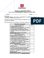 AUTOEVALUACION ESTUDIANTES ELECTIVA DE ASEGURAMIENTO SEM II 2021