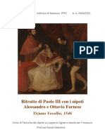 Paolo III con i nipoti, Tiziano - Analisi tecnica