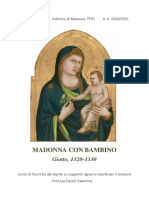 Madonna con Bambino, Giotto - Analisi tecnica