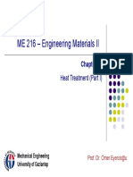 ME 216 - Engineering Materials II: Heat Treatment (Part I)