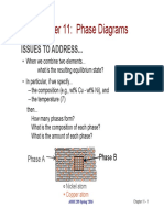 Chapter 11: Phase Diagrams: Issues To Address..