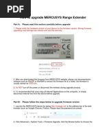 How To Upgrade Mercusys Wireless Range Extender