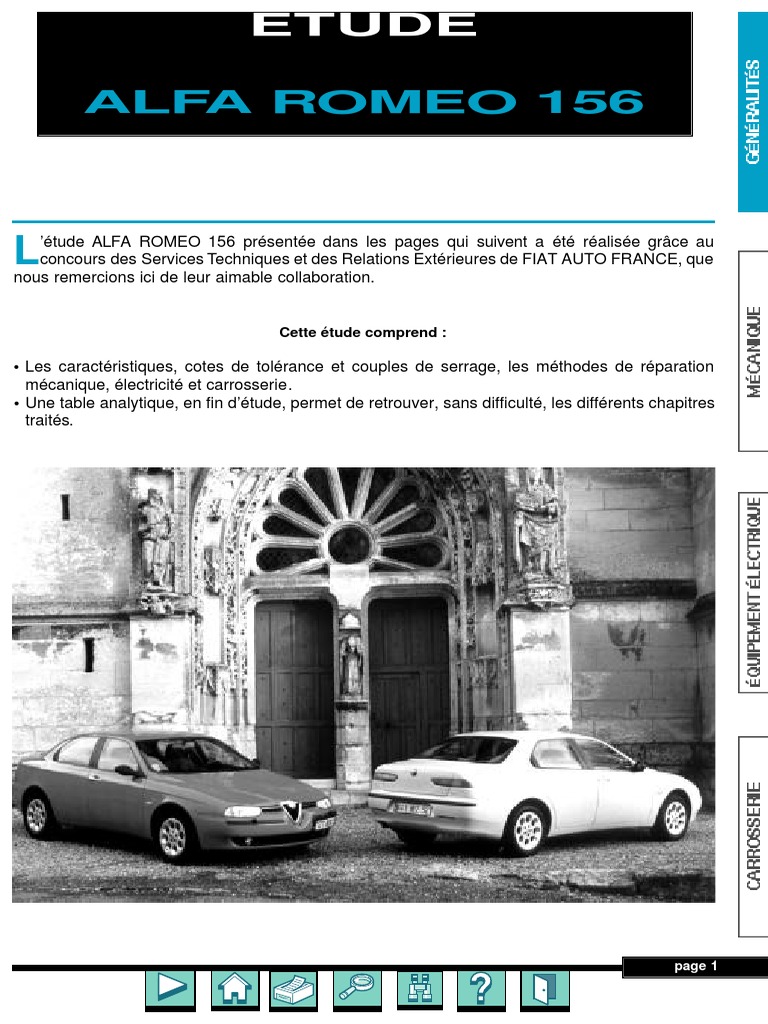 RTA Alfa Romeo 156 2005 | PDF | Machines rotatives | Moteur à ...