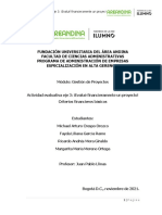 Actividad Evaluativa Eje 3 ¡Evalué Financieramente Un Proyecto! Criterios Financieros Básicos