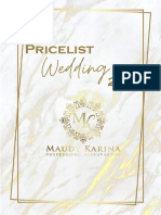 Pricelist Wedding 2021