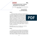 Réexpression Du Sens en Théorie Interprétative de La Traduction