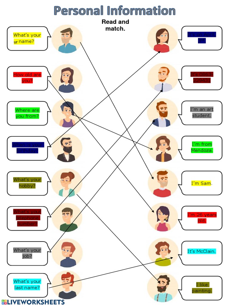 Workshop 2 - Personal Information | PDF