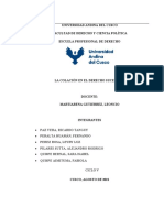 Universidad Andina Del Cusco Facultad de Derecho Y Ciencia Política Escuela Profesional de Derecho