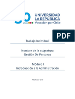 Evaluación Módulo 1 Gestión de Personas