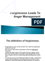Forgiveness Leads To Anger Management