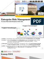 Enterprise Risk Management (ERM) : Tim Dosen Mata Kuliah Manajemen Risiko 2020