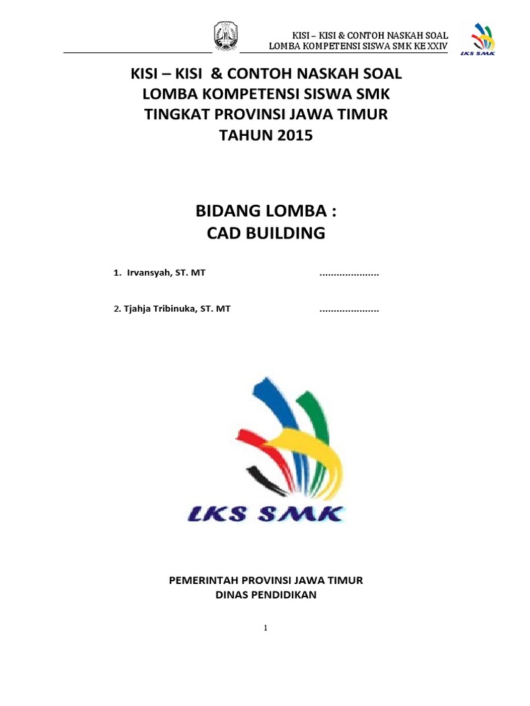 01 Kisi Kisi Lks 2015 Cad Building Pdf