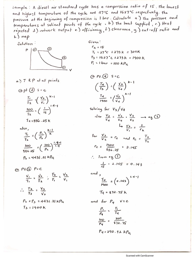 Sample Problems Diesel | PDF