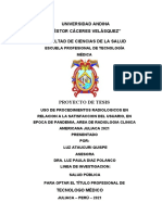 Uso de Procedimientos Radiologicos y Satisfaccion