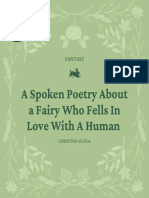 A Spoken Poetry About A Fairy Who Fells in Love With A Human