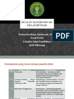 Muatan Materi PKN SD Kelas Rendah