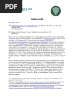 Dr. Jockers - COVID-19 - Fraud - Warning - Letter