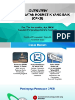 3 Materi Overview CPKB Oleh Ka Subdit Pengawasan Sarana Kosmetik - Dra. Tita Nursjafrida, Apt., MKM.