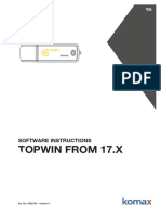 Topwin From 17.X: Software Instructions