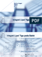 Integral Lipat Tiga pada Daerah Sembarang