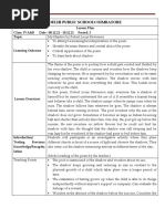 Class 5 English Lesson Plan Overview | PDF | English Language ...