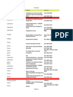 Agenda de contatos médicos e de saúde