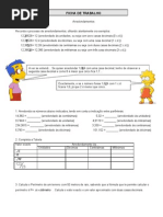 Ficha de Trabalho Arredondamentos