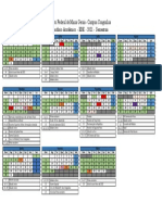 Calendário Acadêmico ERE 2021 Semestrais IFMG Campus Congonhas