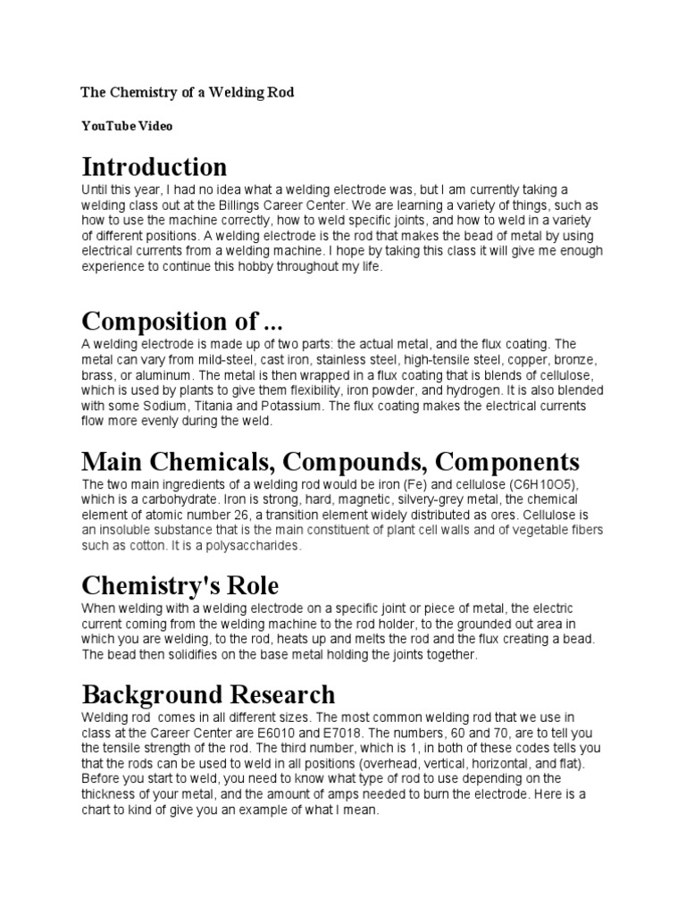 Chemistry of Welding Rods Explained | PDF | Welding | Construction
