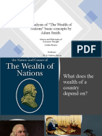 Analysis of "The Wealth of Nations" Basic Concepts by Adam Smith