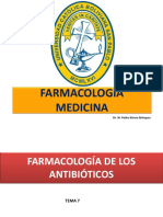 Farmacología de los antibióticos: clasificación, mecanismos de acción y resistencia