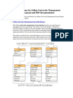 Online University Management System Project Proposal and PDF Documentation