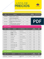 Lista de Precios Ecuador Teoma