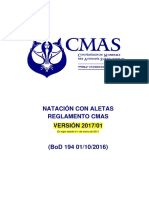 Reglamento Natacion Con Aletas CMAS 2017 NAP Rules V2017 01 ES Rev 3