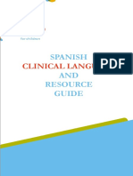 Clinical Language and Resource English Spanish Dictionary