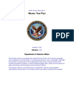 Master Test Plan: Department of Veterans Affairs