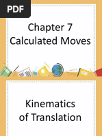 Kinematics of Translation