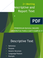 Descriptive and Report Text