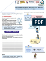 Sesión 32-Prototipamos Juguetes Hechos de Plásticos Reciclados, Que Permitan Generar Ingresos Económicos en La Famili